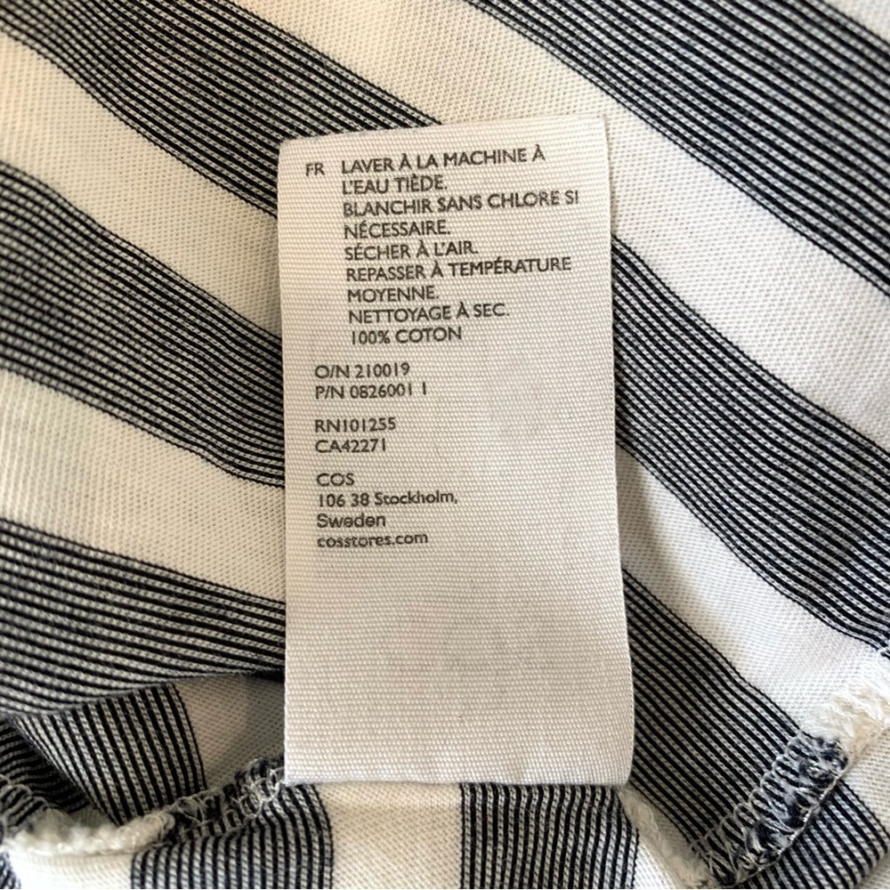 COS 100% Cotton Striped Tee - Picture 7 of 10